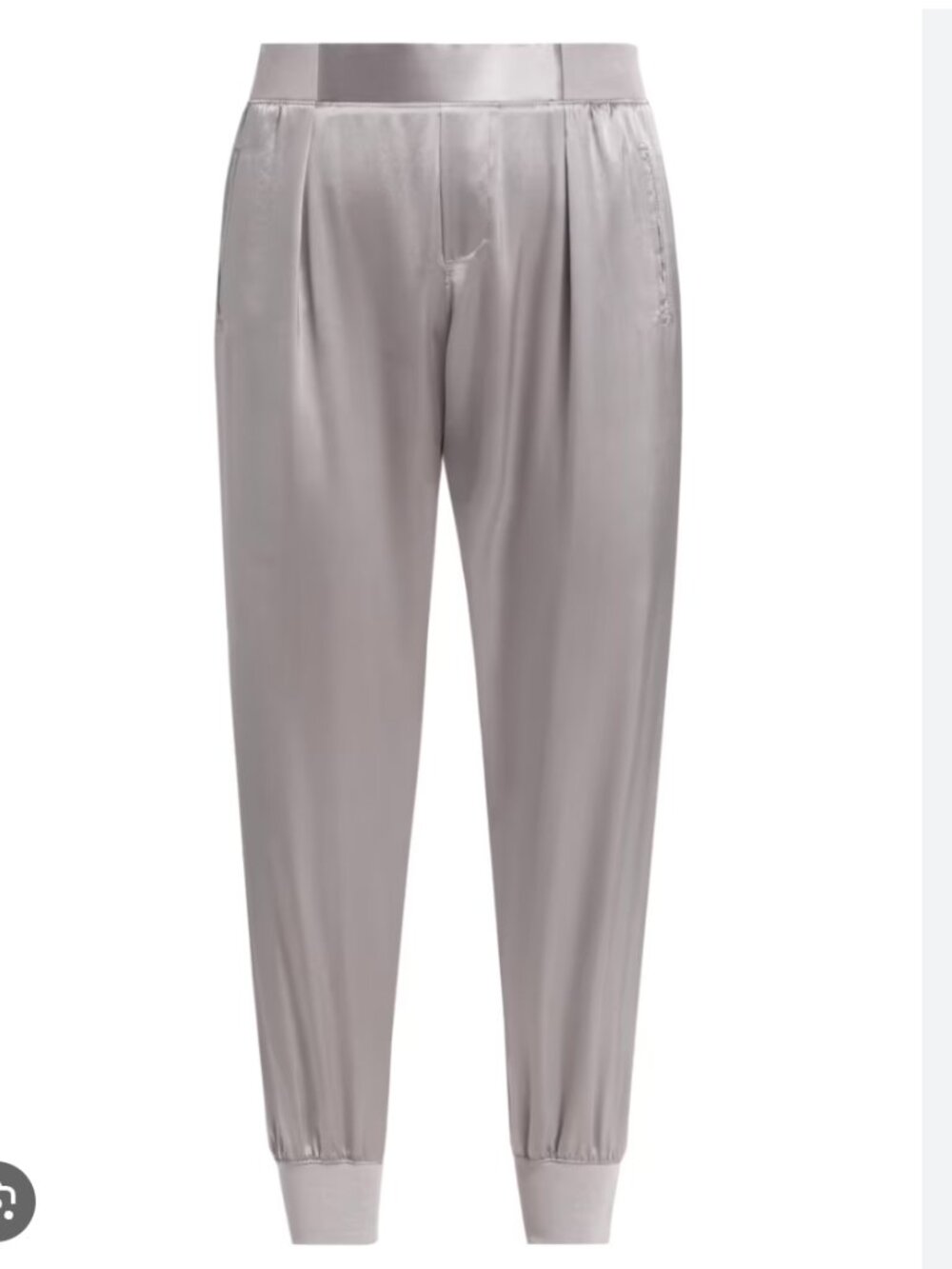 ATM Anthony Thomas Melillo High-Rise Silk Joggers